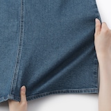 婦人　ストレッチデニム　Ａラインスカート