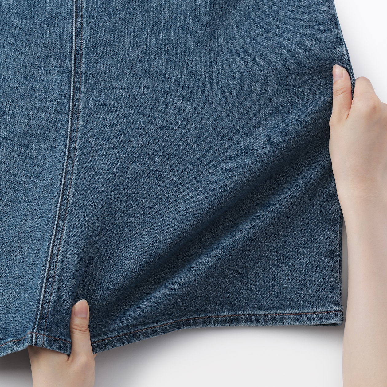 婦人　ストレッチデニム　Ａラインスカート