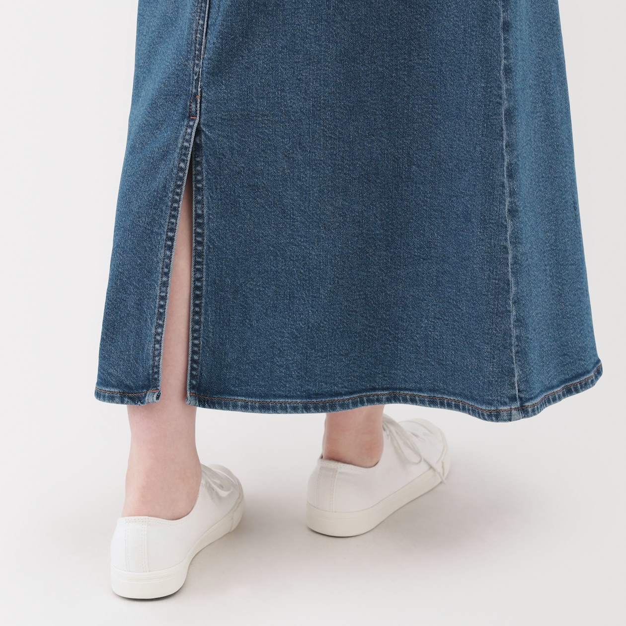 婦人　ストレッチデニム　Ａラインスカート