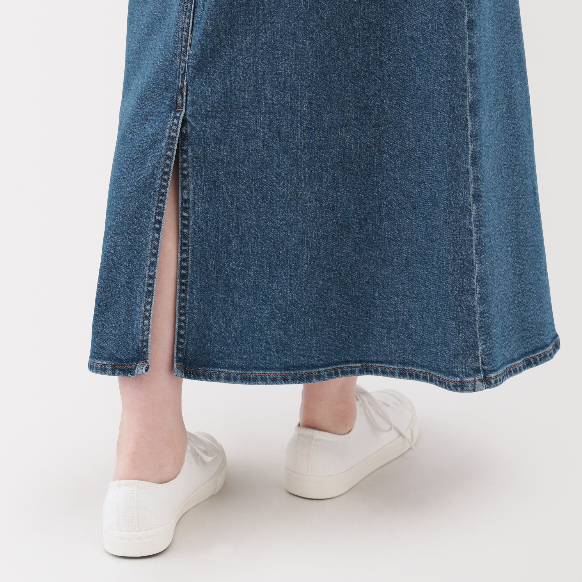 婦人　ストレッチデニム　Ａラインスカート