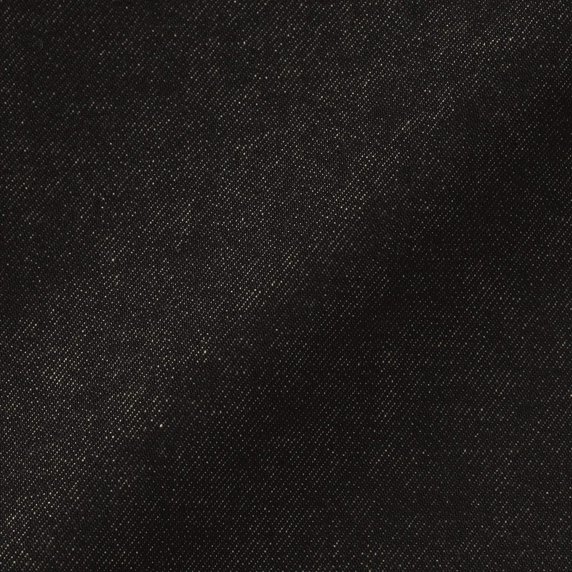 婦人　木の実から作ったカポック混　デニムバレルパンツ　黒