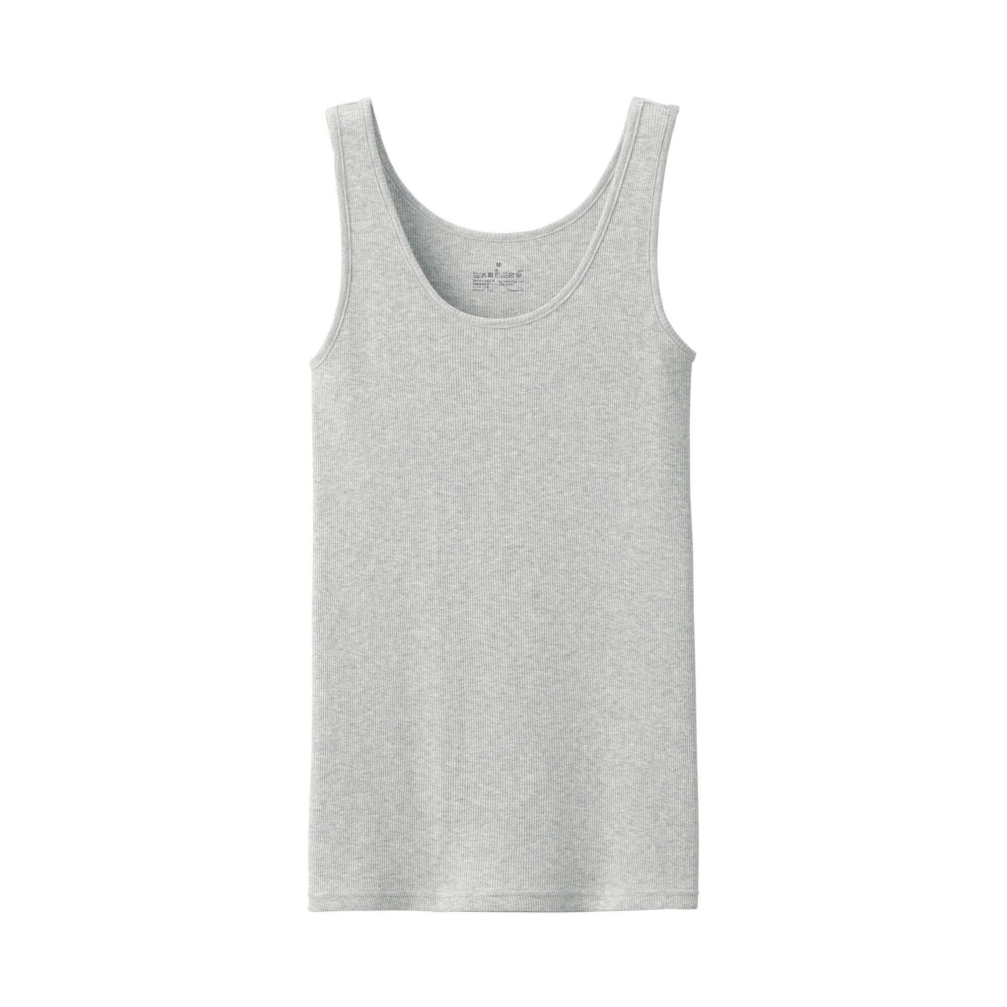 婦人　リブ編みタンクトップ