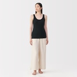 婦人　リブ編みタンクトップ