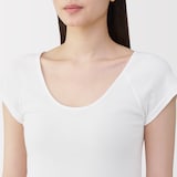 婦人　フライス編みフレンチスリーブＴシャツ