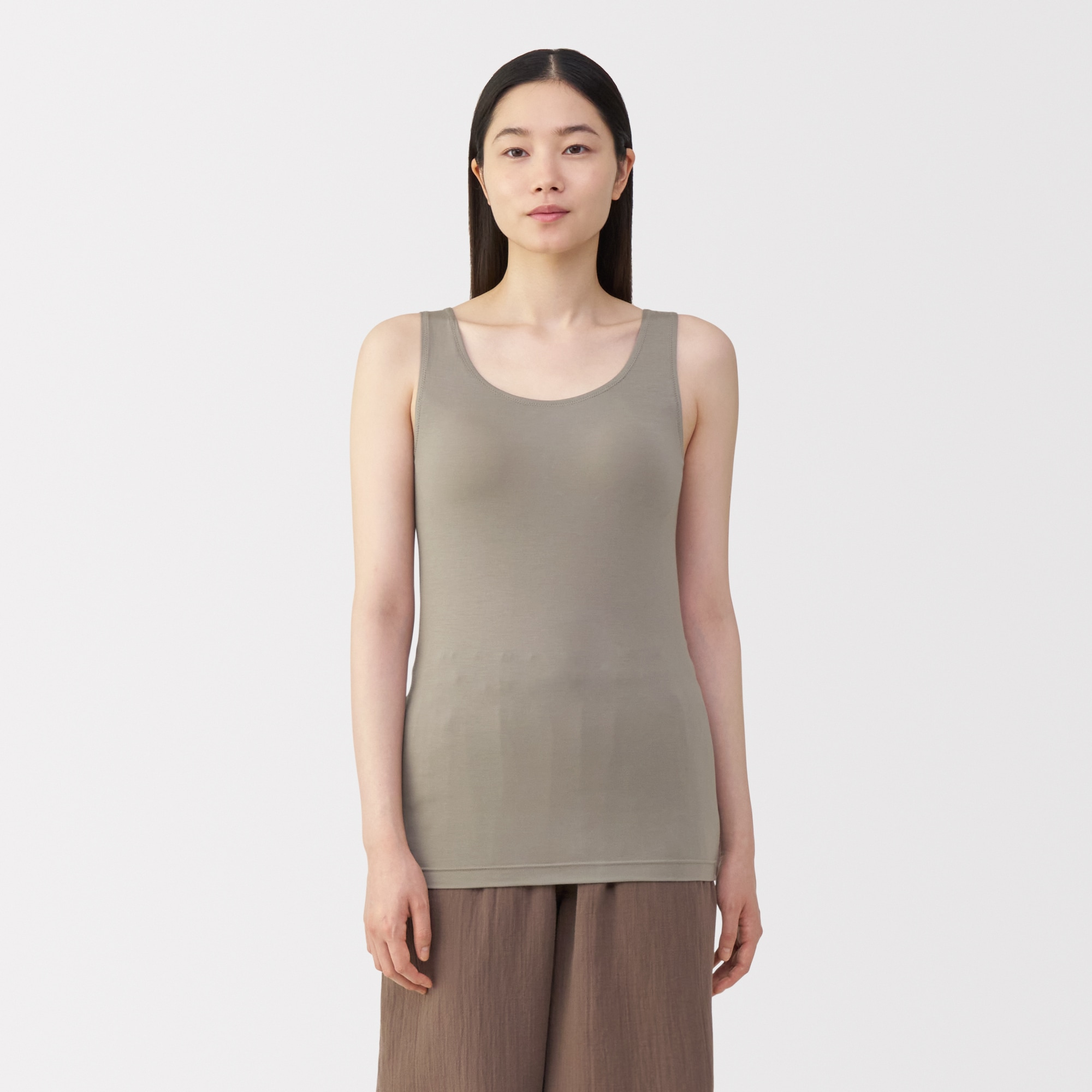 婦人　なめらかブラタンクトップ