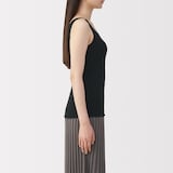 婦人　なめらかリブブラタンクトップ