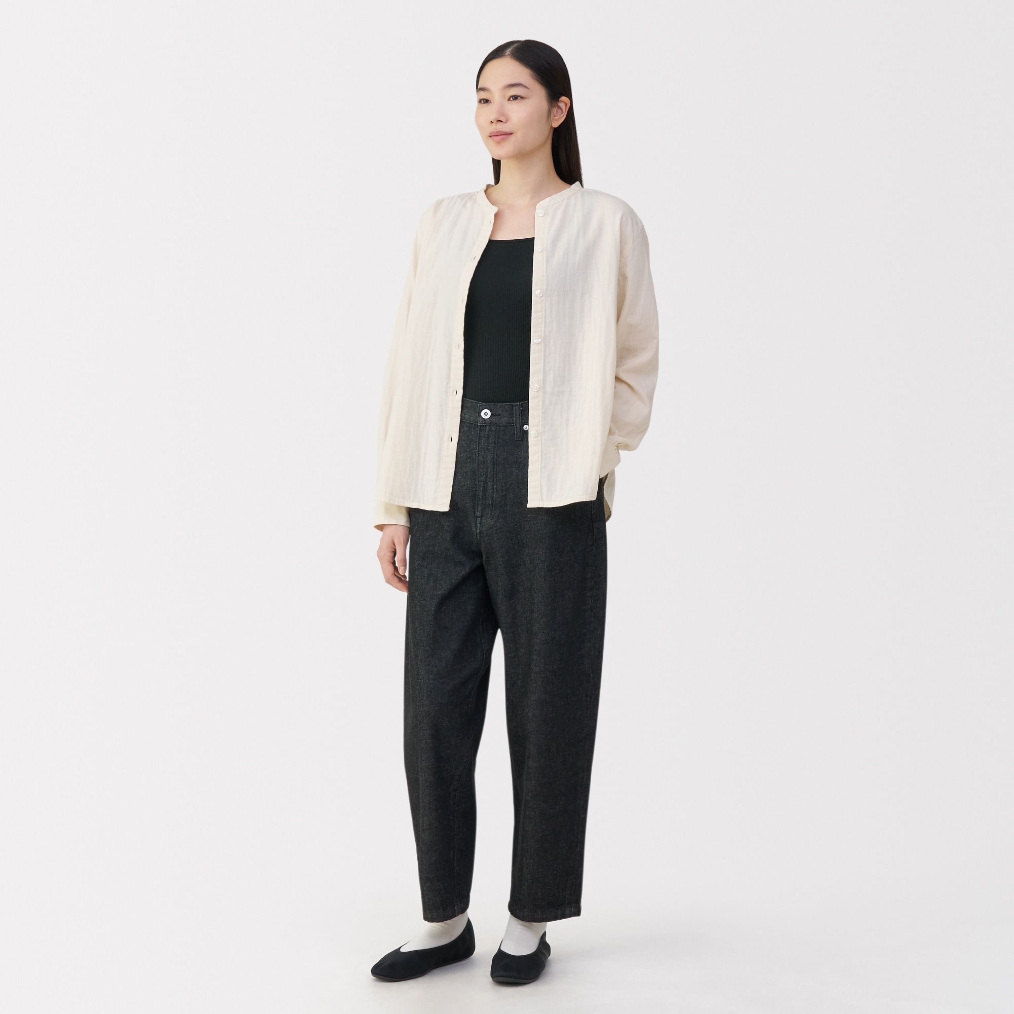 婦人　なめらかリブブラタンクトップ