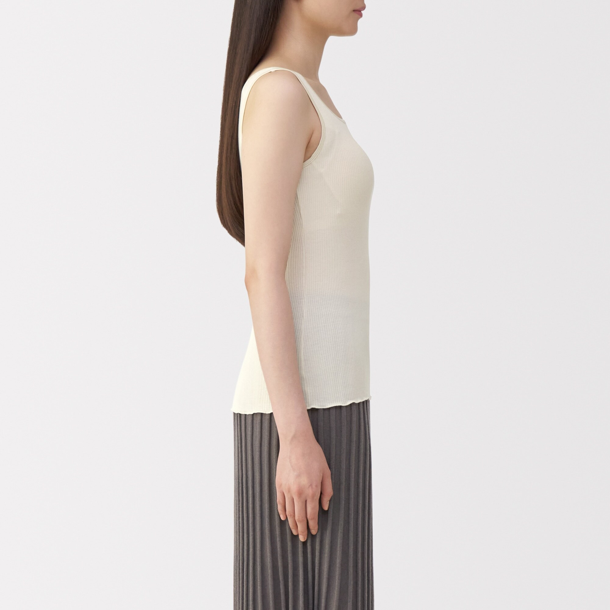 婦人 なめらかリブブラタンクトップ | 無印良品