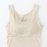 婦人　なめらかリブブラタンクトップ