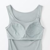 婦人　なめらかリブブラタンクトップ