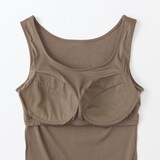 婦人　なめらかリブブラタンクトップ