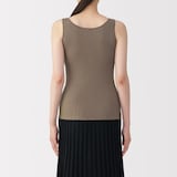 婦人　なめらかリブブラタンクトップ