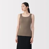 婦人　なめらかリブブラタンクトップ