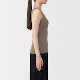 婦人　なめらかリブブラタンクトップ