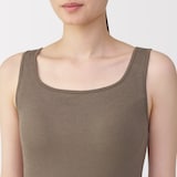 婦人　なめらかリブブラタンクトップ