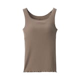 婦人　なめらかリブブラタンクトップ
