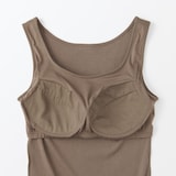 婦人　なめらかリブブラタンクトップ