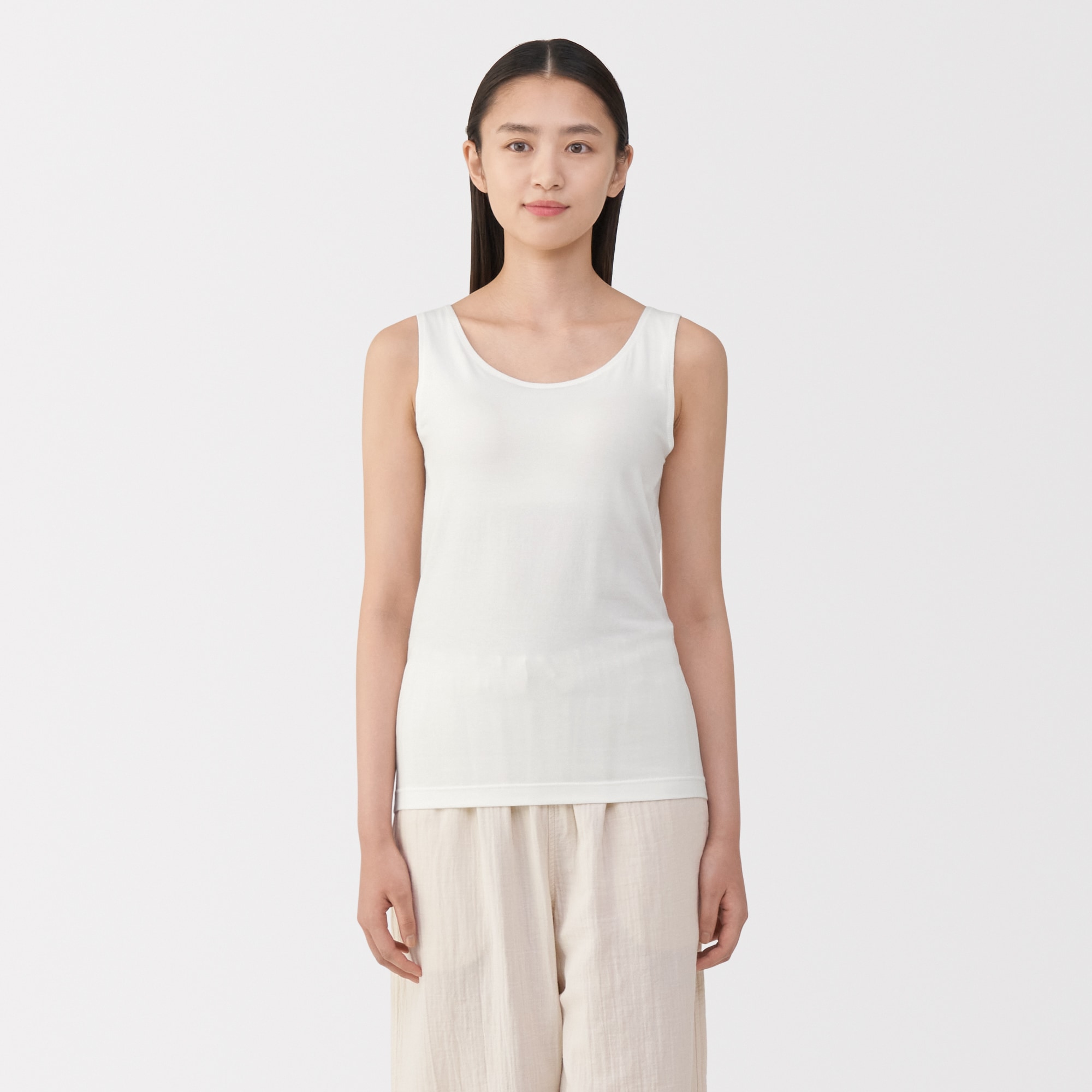 婦人 あったか綿ブラタンクトップ | 無印良品