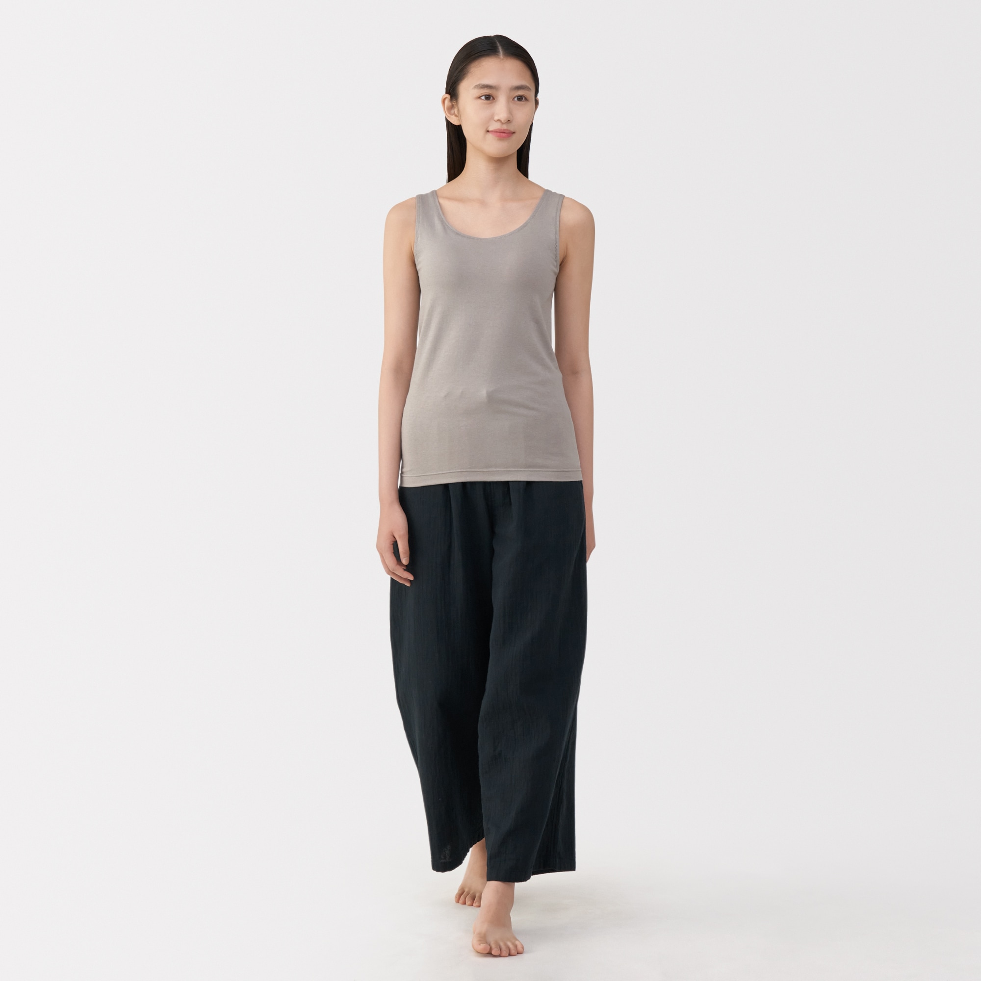 婦人　あったか綿ブラタンクトップ