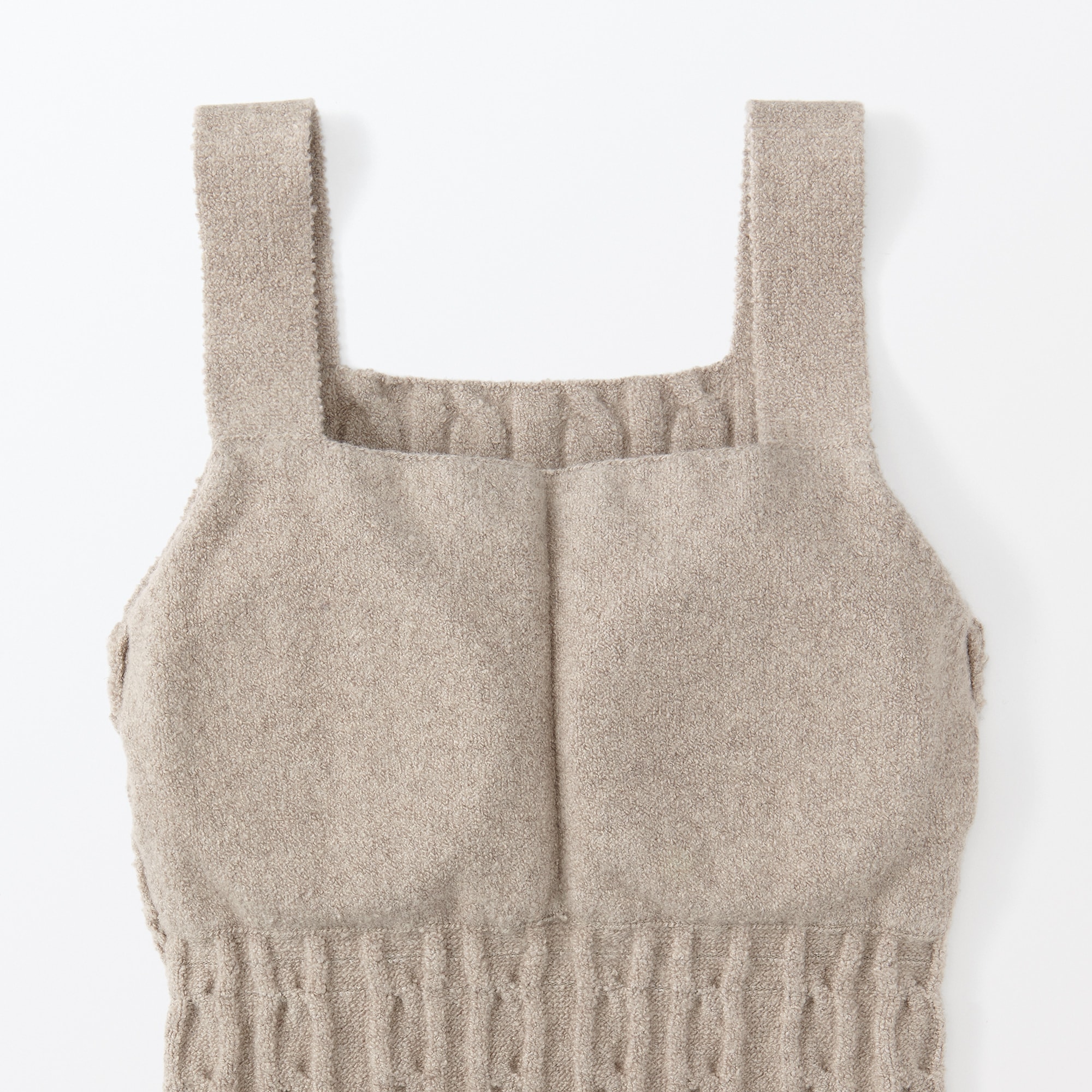 婦人 コットン混もこもこニットブラタンクトップ ケーブル柄 | 無印良品