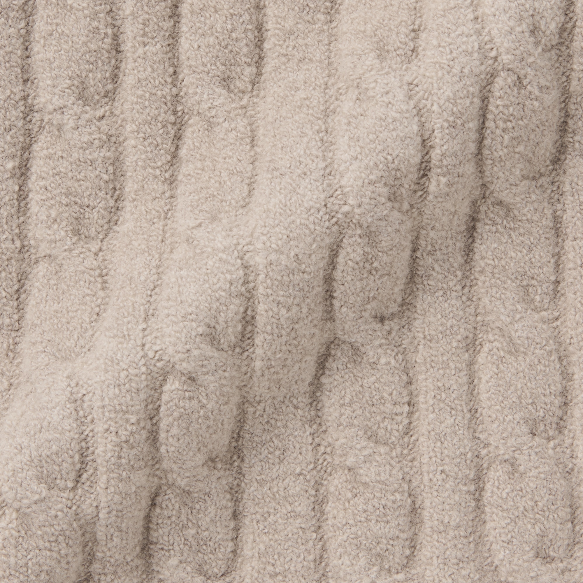 婦人　コットン混もこもこニットブラタンクトップ　ケーブル柄