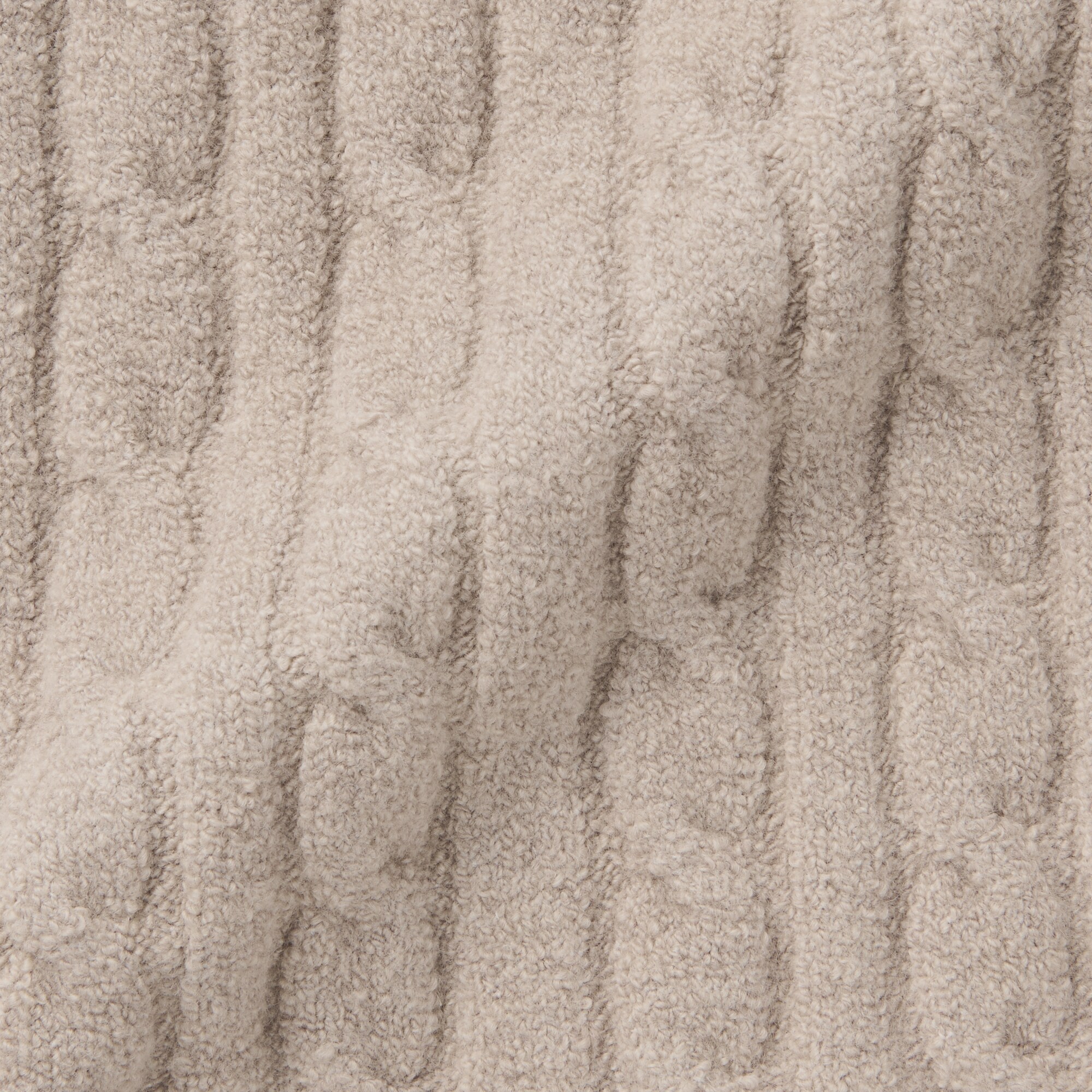 婦人　コットン混もこもこニットブラタンクトップ　ケーブル柄