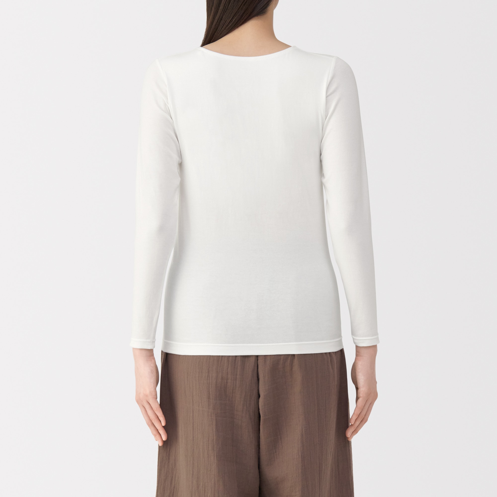 婦人　あったか綿ブラ長袖Ｔシャツ