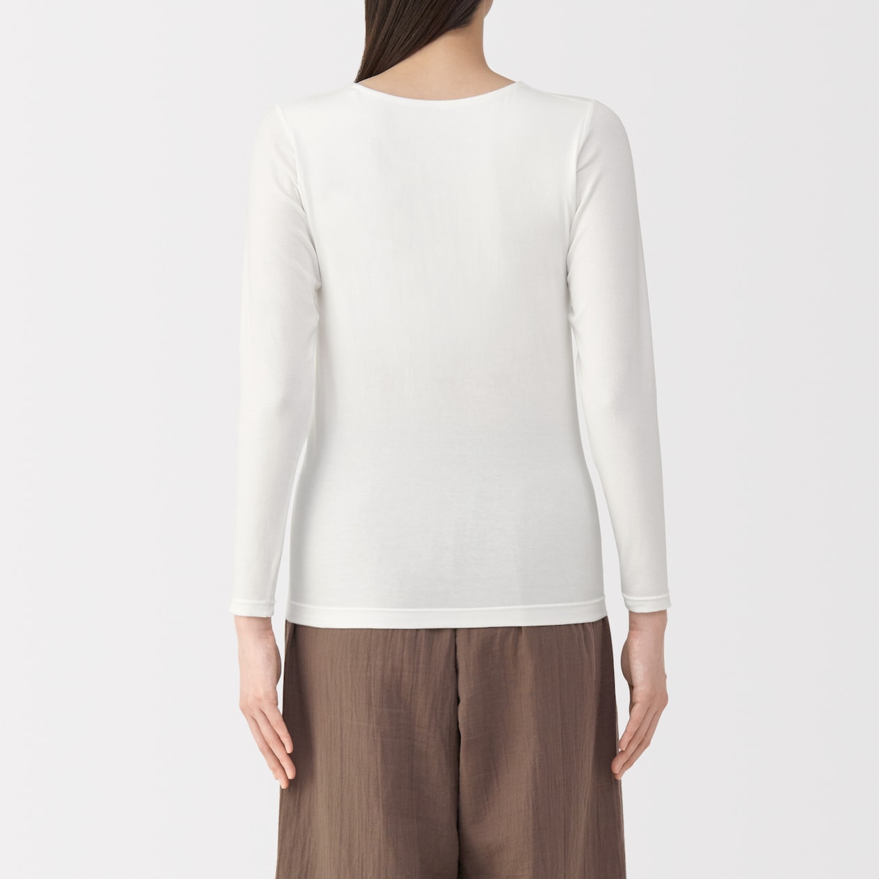 婦人　あったか綿ブラ長袖Ｔシャツ