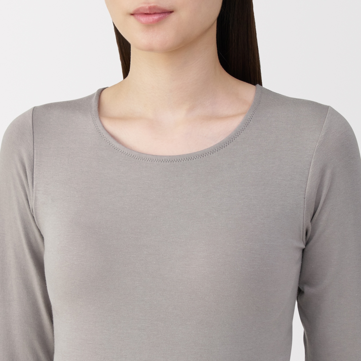 婦人　あったか綿ブラ長袖Ｔシャツ