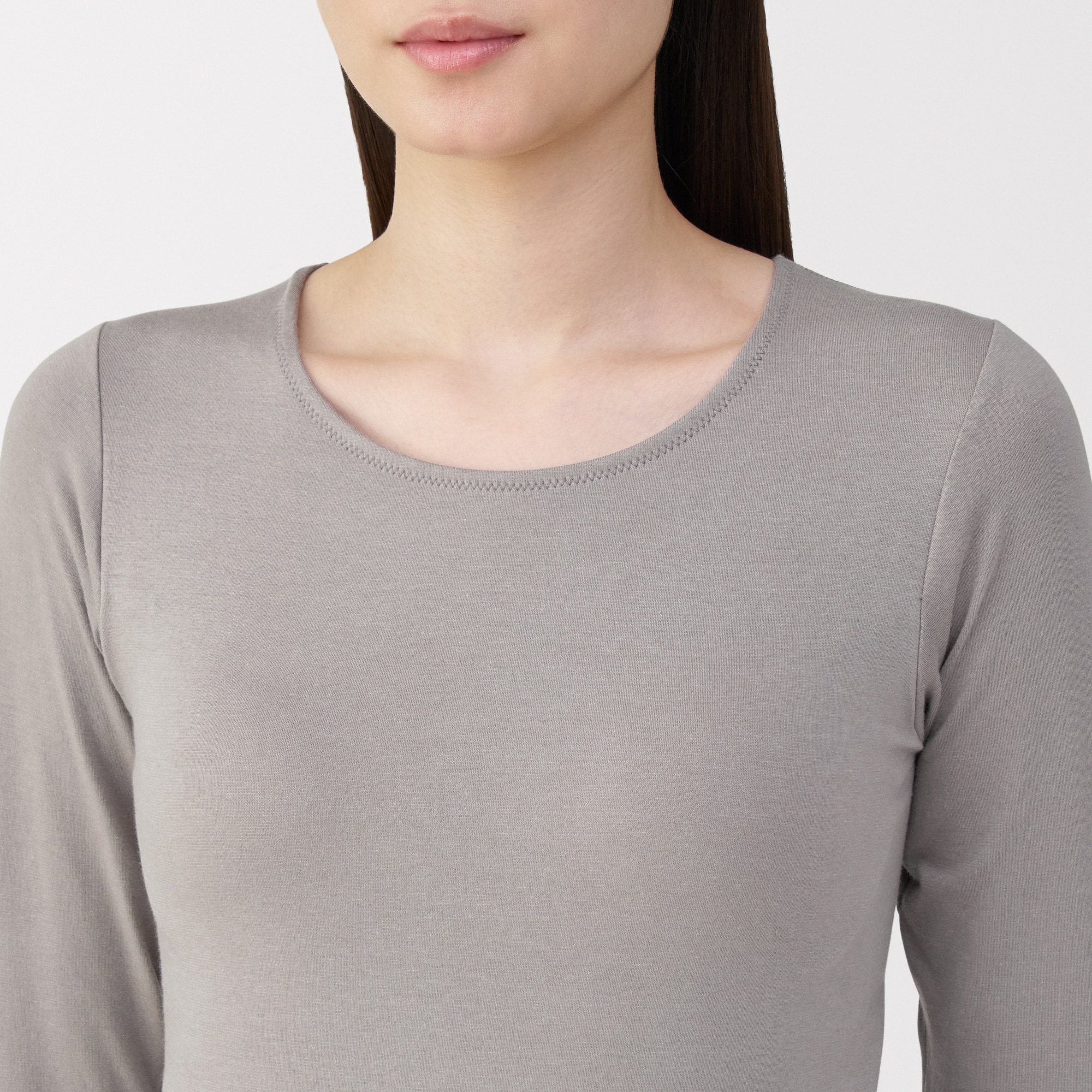 婦人　あったか綿ブラ長袖Ｔシャツ