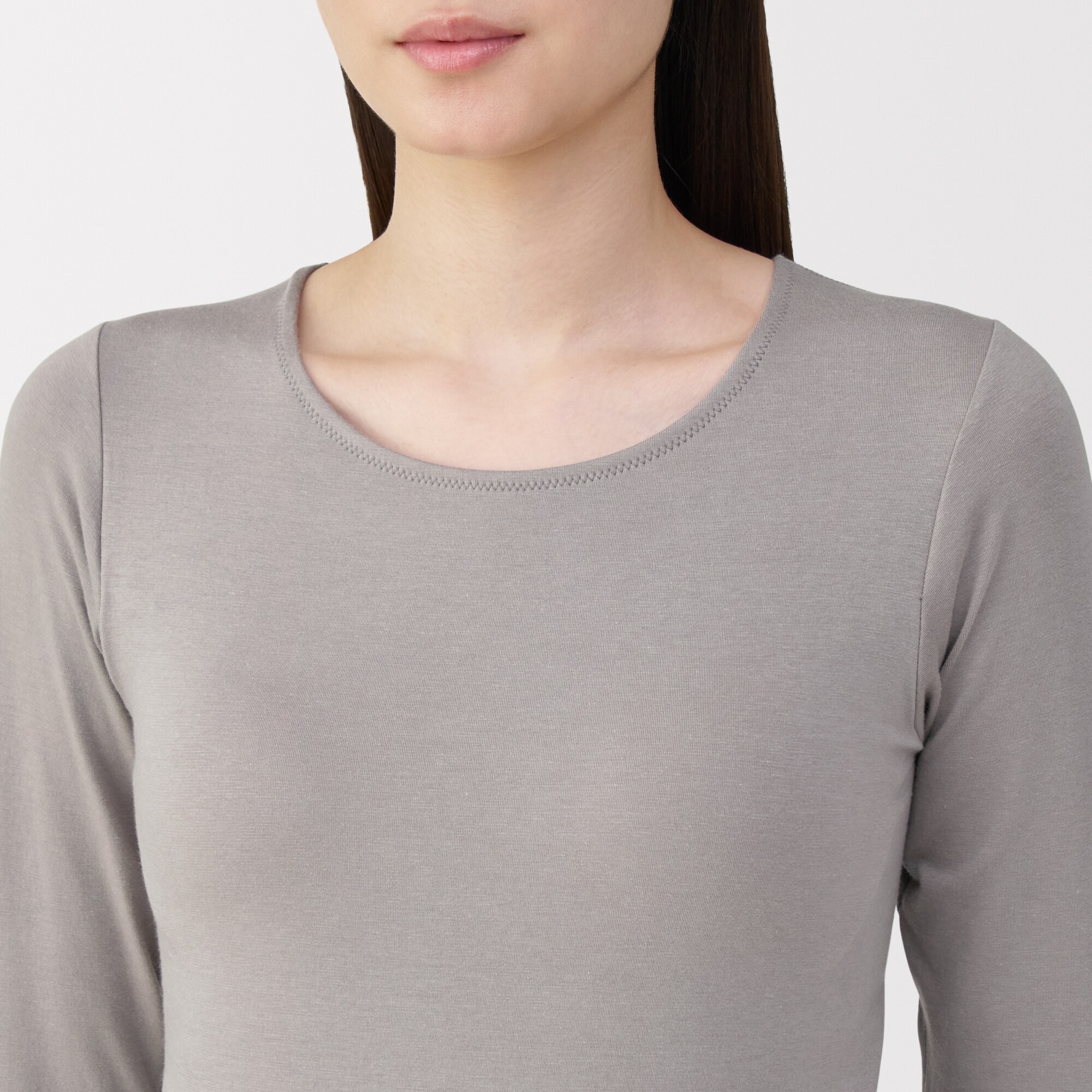 婦人　あったか綿ブラ長袖Ｔシャツ