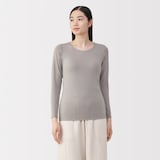 婦人　あったか綿ブラ長袖Ｔシャツ