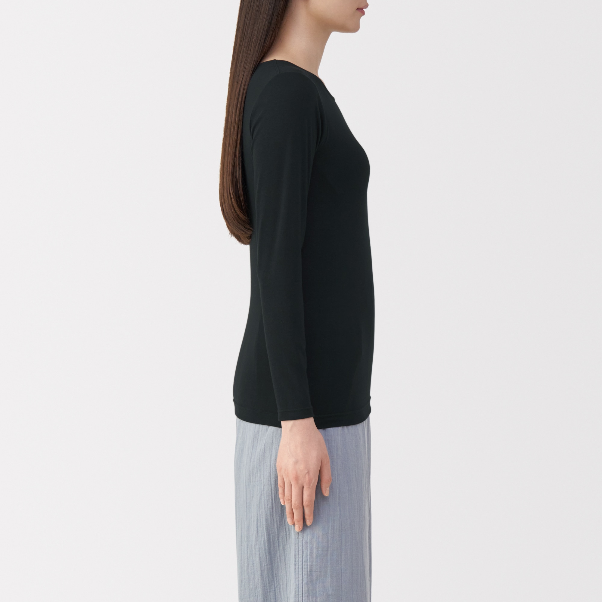 婦人　あったか綿ブラ長袖Ｔシャツ