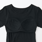 婦人　あったか綿ブラ長袖Ｔシャツ