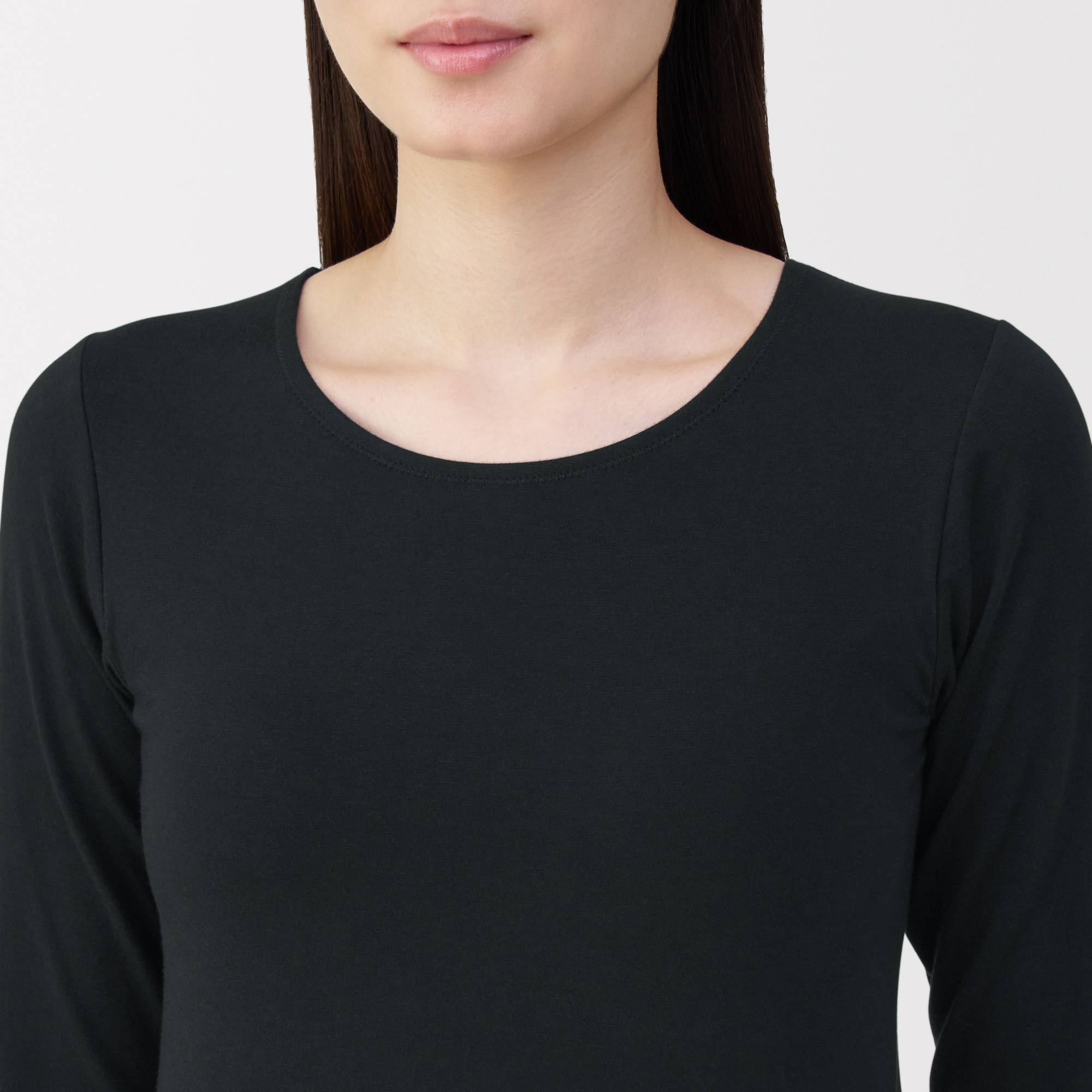 婦人　あったか綿ブラ長袖Ｔシャツ