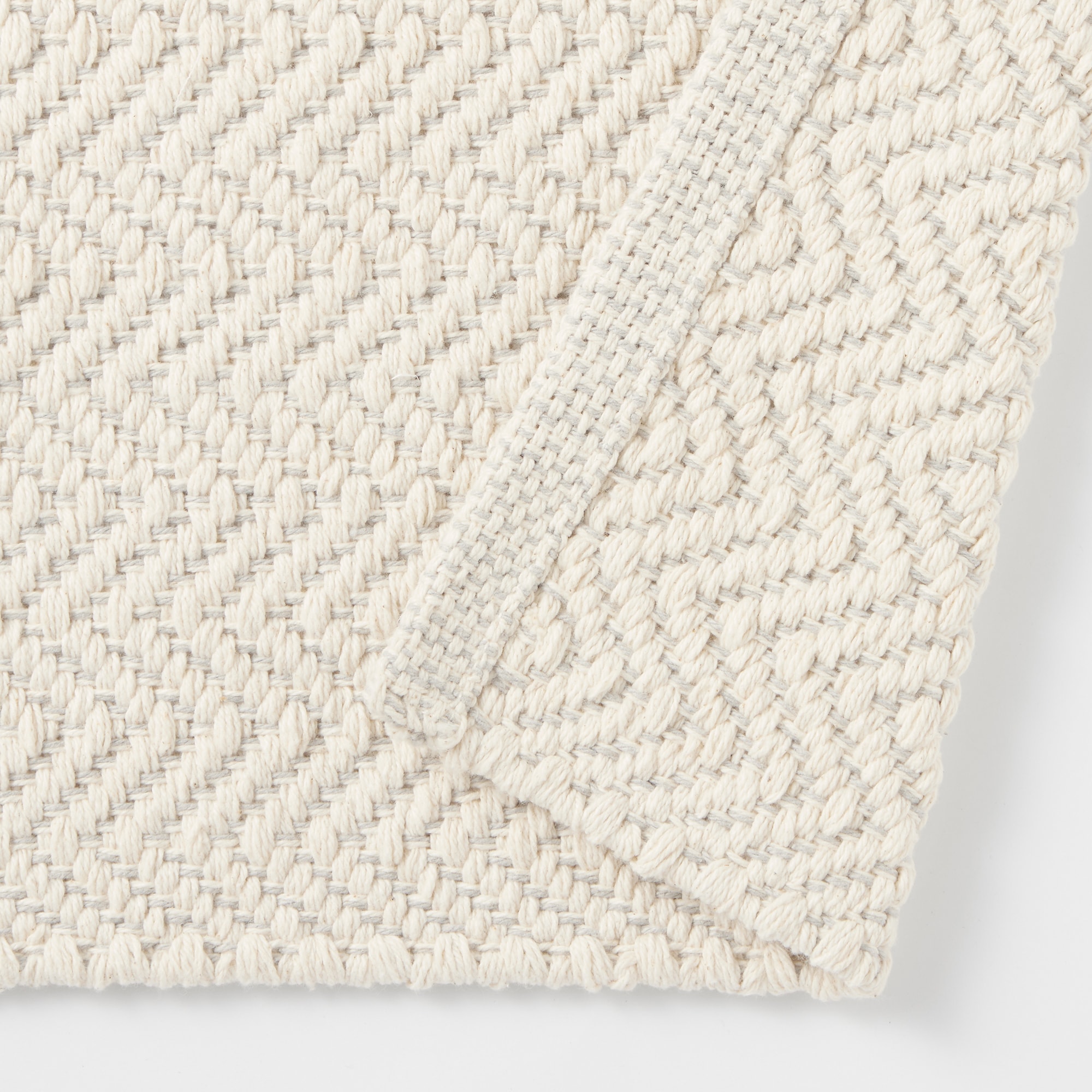 綿　手織りマット　５０×７５ｃｍ