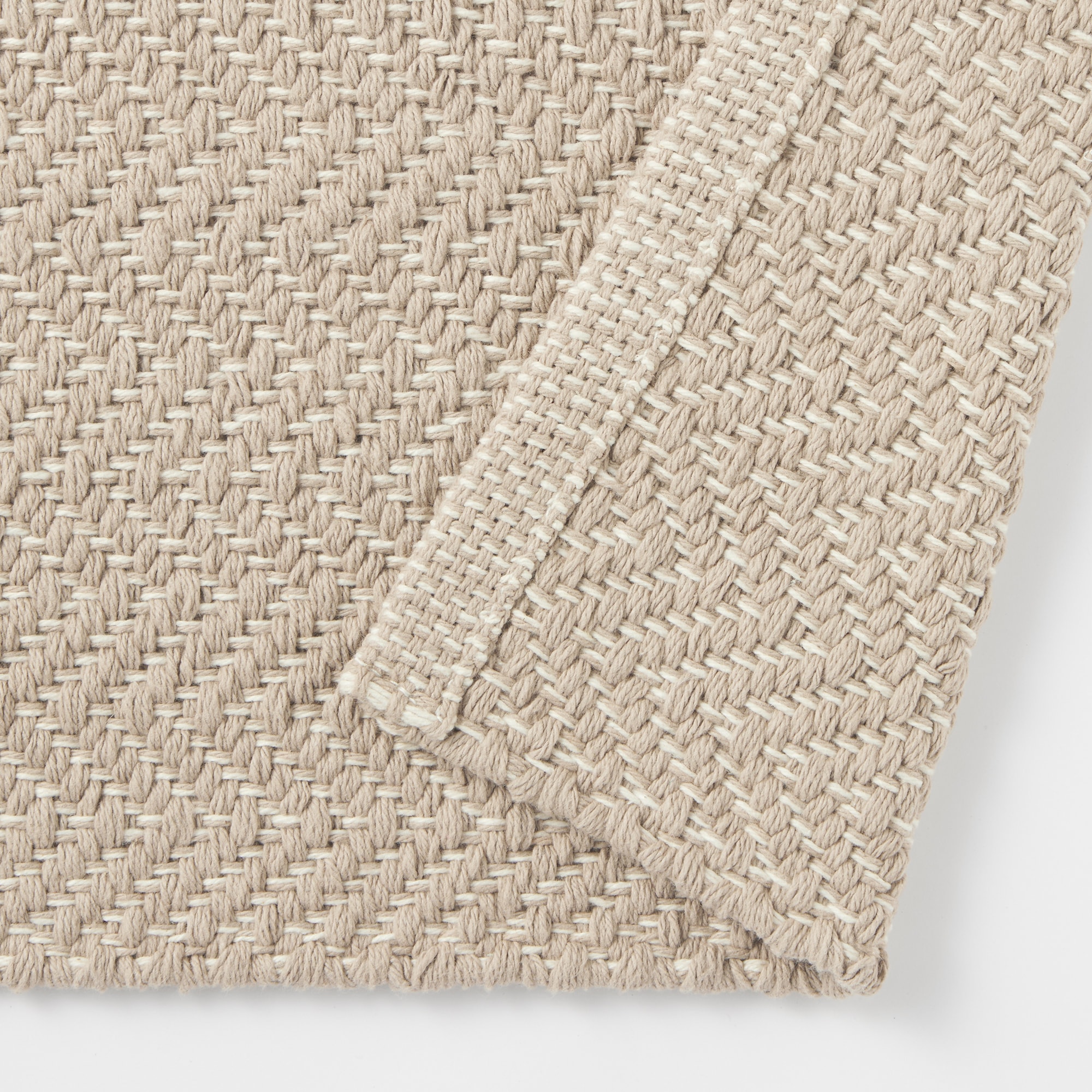 綿　手織りマット　５０×７５ｃｍ