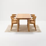 綿　手織りラグ　１４０×１９５ｃｍ