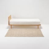 綿　手織りラグ　１４０×１９５ｃｍ