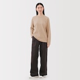 婦人　引き揃え天竺編みクルーネック長袖Ｔシャツ