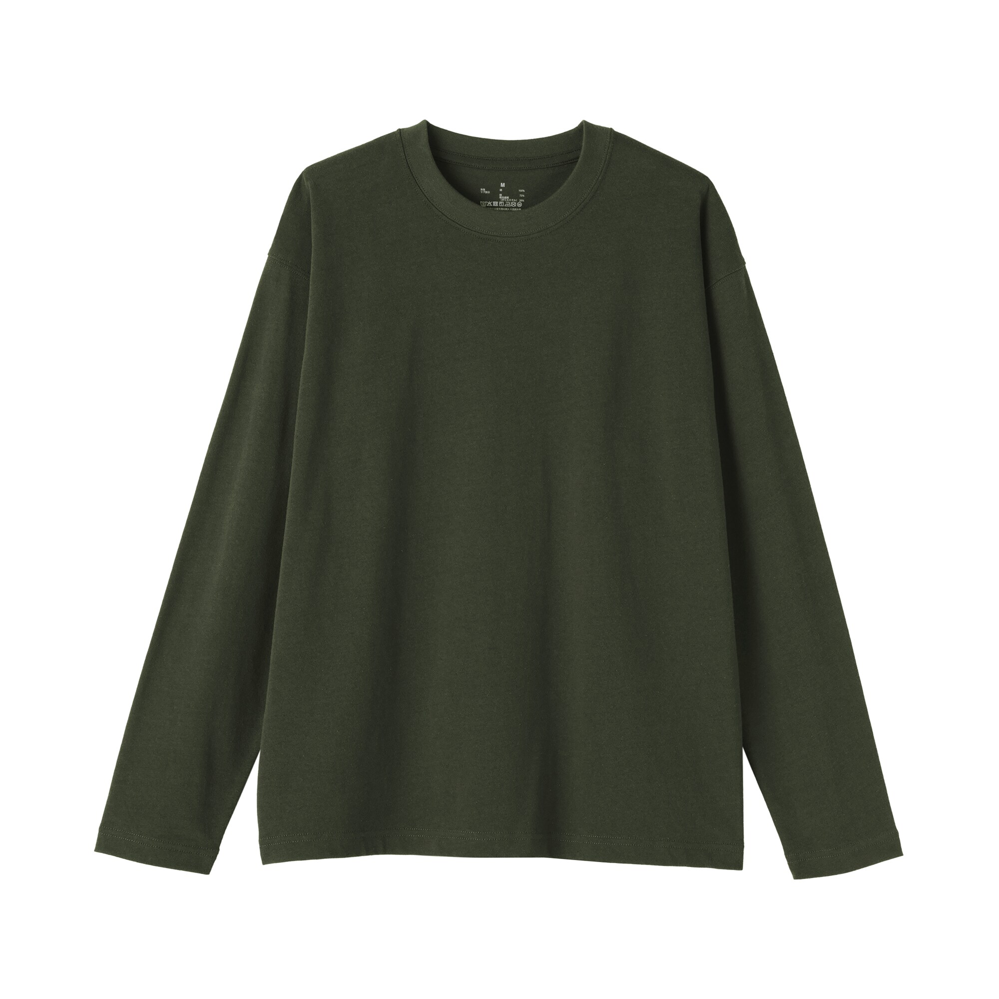 婦人　引き揃え天竺編みクルーネック長袖Ｔシャツ