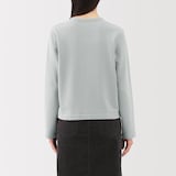 婦人　裏毛スウェットカーディガン