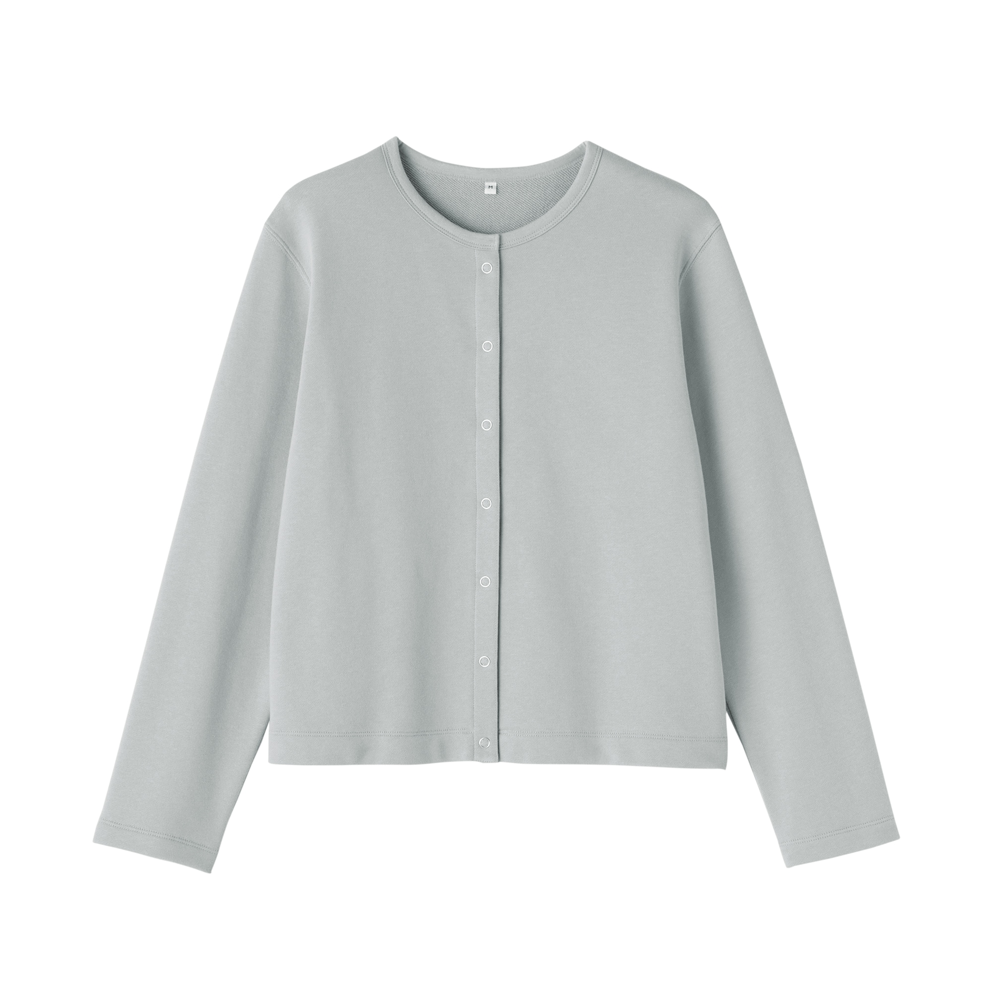 婦人　裏毛スウェットカーディガン