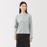 婦人　裏毛スウェットカーディガン