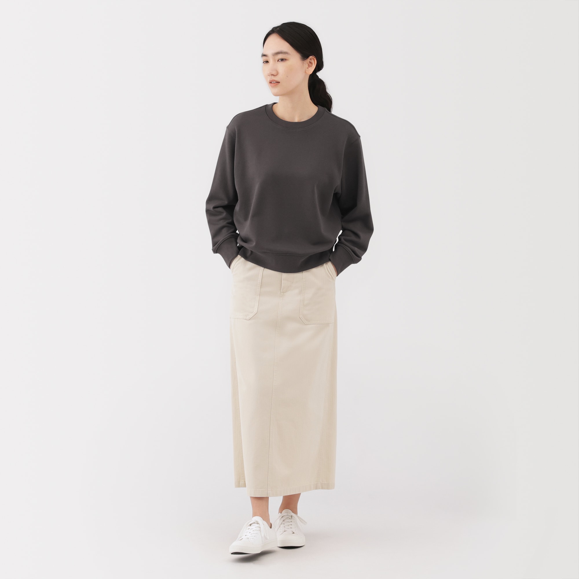 婦人　裏毛スウェットシャツ