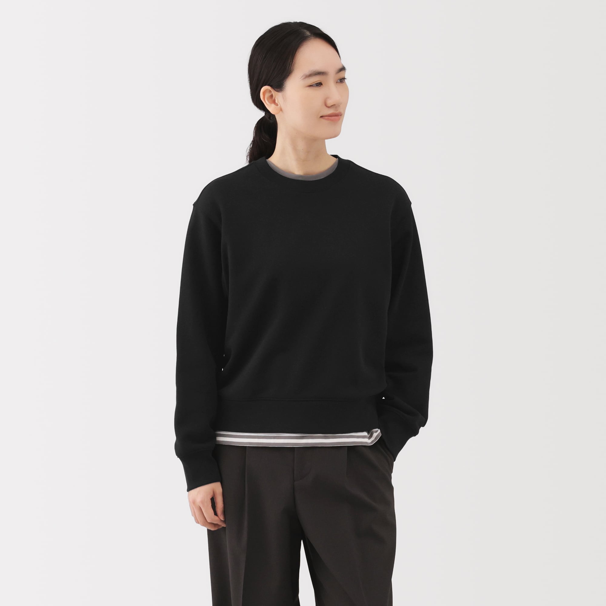 婦人　裏毛スウェットシャツ