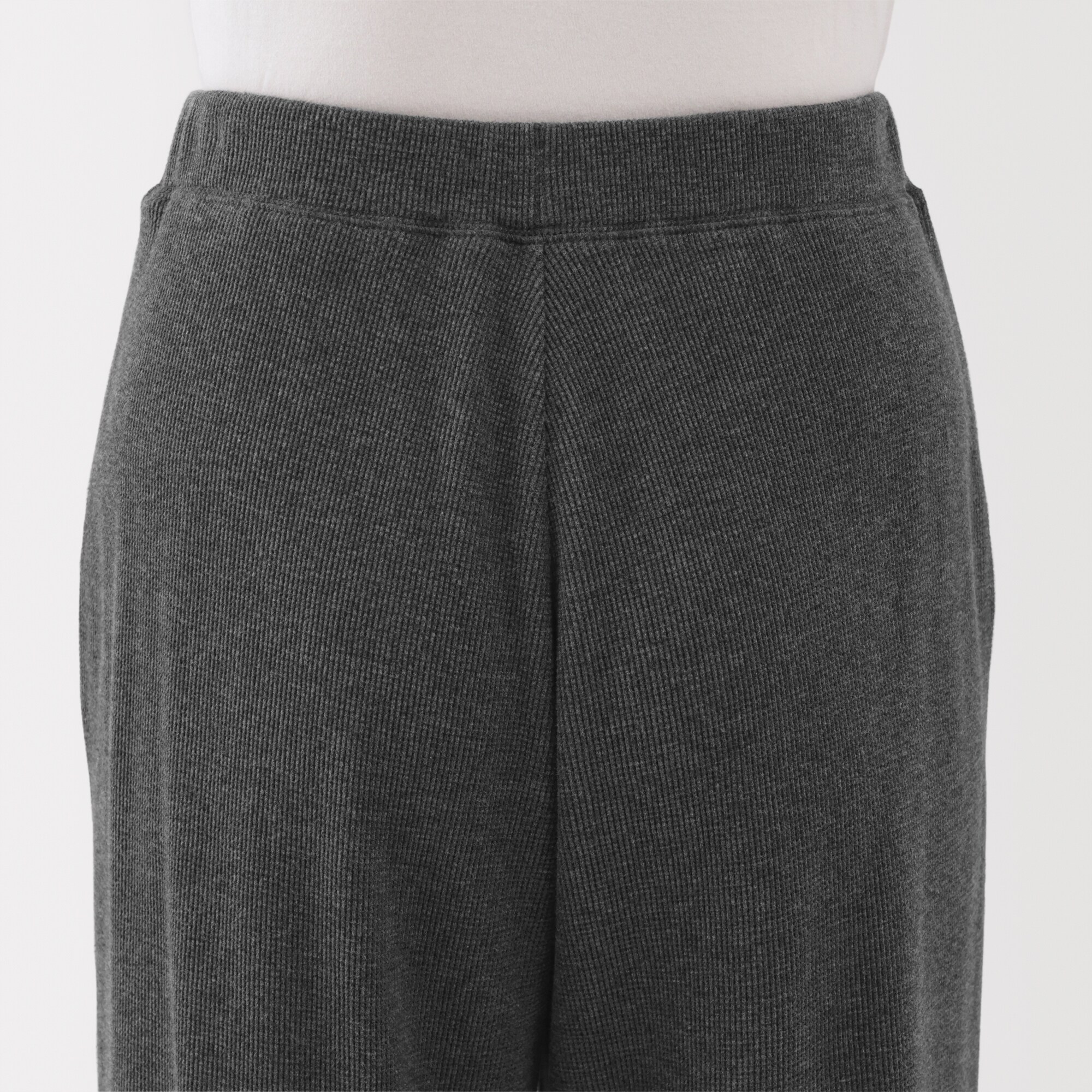 婦人　ワッフル編みパンツ