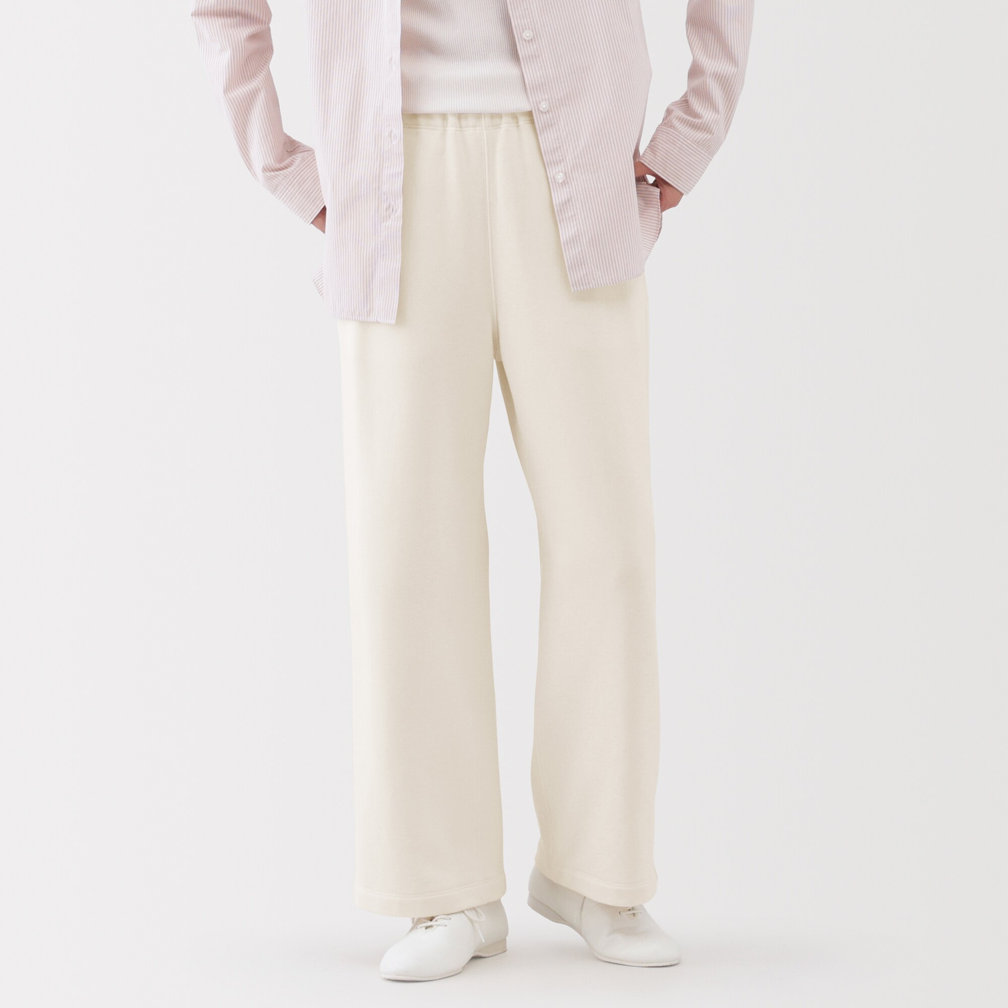 婦人　裏毛スウェットワイドパンツ