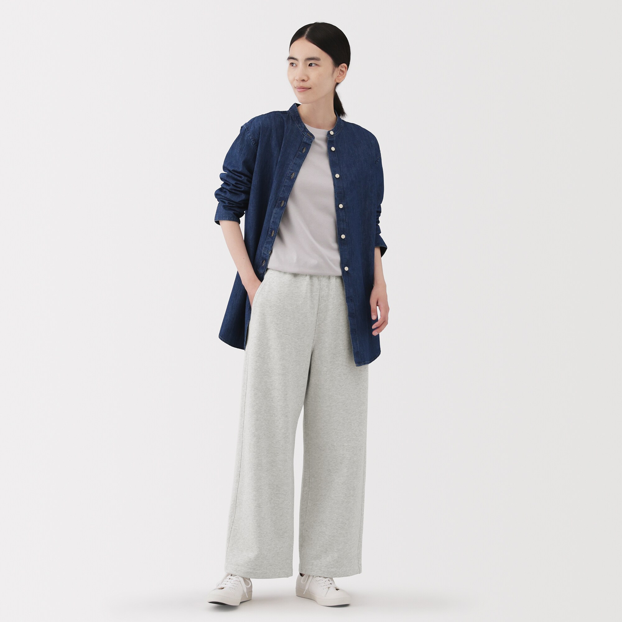 婦人 裏毛スウェットワイドパンツ | 無印良品