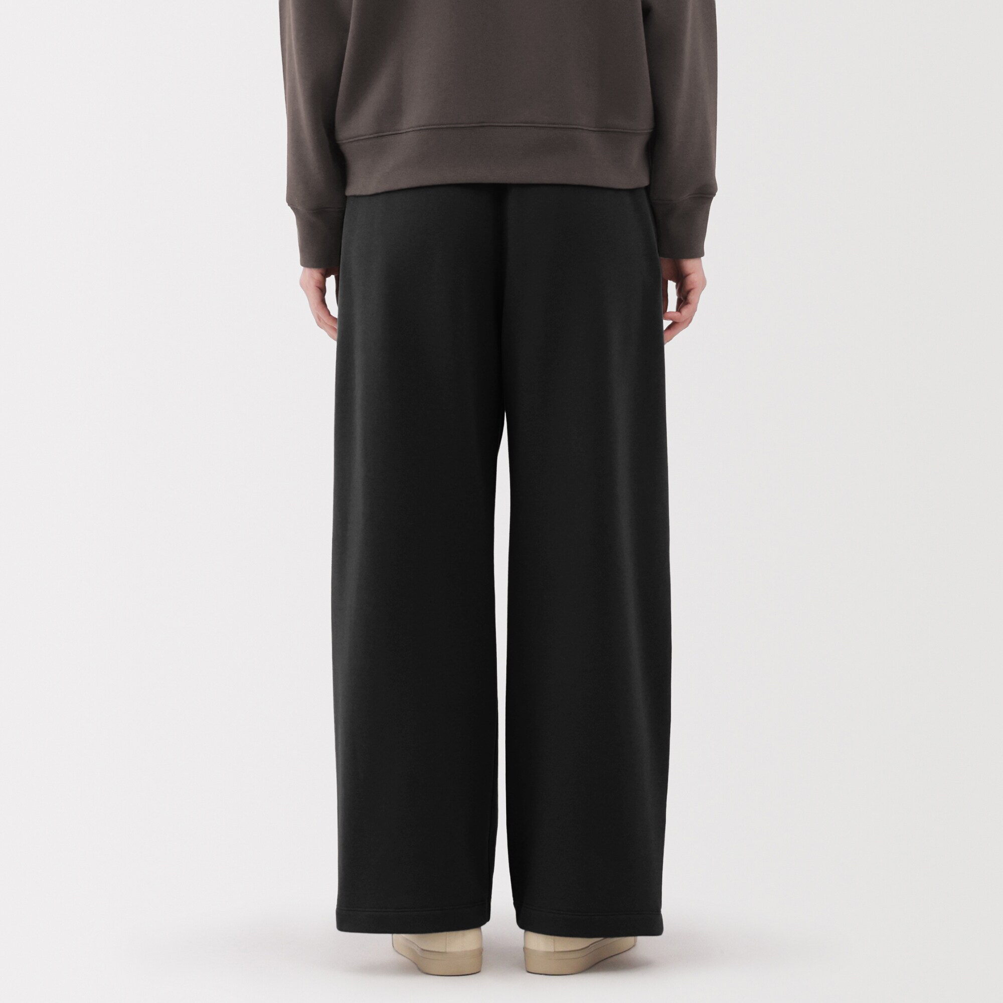 婦人　裏毛スウェットワイドパンツ